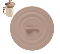 Couvercles de en silicone - Couvercle de en silicone résistant à la chaleur pour boissons chaudes | Couvercle de en verre, pour voyage, café, thé, lait, boisson | Joint de confidenti