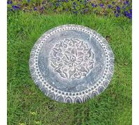 Couvercles de fosse septique en grès, grands couvercles de puits de 76 cm pour décoration de jardin, couvercles de fosse septique antidérapants motif lotus pour allée et trottoir