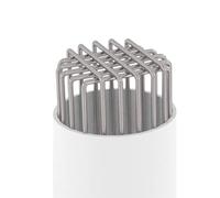 Couvercles de gouttière en acier inoxydable avec filtre de tuyau de - Couvercle de drainage de toit réglable, conception flexible qui arrête les feuilles et les animaux, durable, résistant à