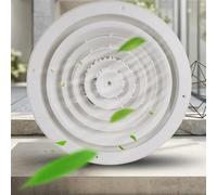 Couvercles de grille d'aération, diffuseur de plafond rond avec anneaux concentriques à flux équilibré, couvercle encastré en ABS pour CVC, air frais (510 mm)