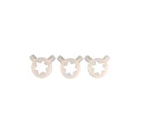 Couvercles de modélisation en forme d'hexagramme 3 en 1, compatibles avec les bouchons de buses de machines à crème glacée, accessoires de sorbetière molle, diamètre intérieur de 29 mm