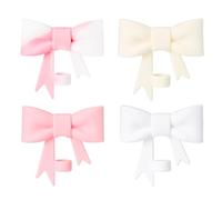 Couvercles De Paille À Nœud 4 Pièces, Capuchons De Paille En Silicone, Capuchons Anti-Poussière De Paille Créatifs, Décorations De Tasse Papillon, Accessoires De Paille