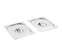 Couvercles De Plateau 2 Pcs Gn 1/2 Acier Inoxydable