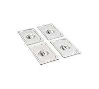 Couvercles de plateau 4 pcs GN 1 4 Acier inoxydable