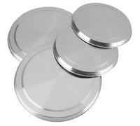Couvercles de poêle - NETBOAT - Set de 4 - Acier inoxydable - Protection contre la graisse - Facile à nettoyer