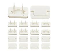 Couvercles de prise pour prises électriques - Ensemble de boucliers de sécurité réutilisables | Les protections blanches neutres réduisent l'exposition aux chocs, améliorent la protection de la maison