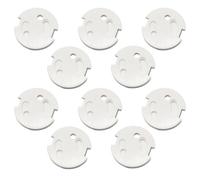 Couvercles de Prises ABS 10 Pièces, Sécurité Garçon Fille pour Françaises | Adhésif Puissant, Installation sans Outil, Lot Blanc, Usage Maison et Salon, pour Bailleurs et Familles