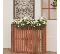 Couvercles de radiateur for la maison, clôture de climatiseur, couvercle de dissipateur de chaleur, couvertures de plantes, climatiseur extérieur en bois, matériau extérieur, convient for climatiseur