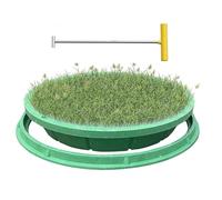 Couvercles de Regard, Couvercle de Regard encastré et Cadre Circulaire, Couvercle de Fosse septique Robuste et Amovible de 40, 50, 60, 70, 80, 90, 100 cm, Couvercle d'inspection de Bassin d'