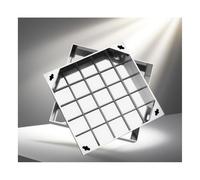 Couvercles de regards, Anti-âge, porteur stable, renforcé avec des barres d'acier(70 * 70 * 5cm/27.5 * 27.5 * 1.96in)