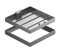 Couvercles de Regards et de fosses septiques en Acier Inoxydable 304 avec poignées dissimulées, adaptés aux patios, Jardins, écoles et Cours.