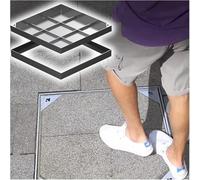 Couvercles de Regards Robustes - Couvercle Invisible en Acier Inoxydable pour Fosse septique - Couvercle carré pour Dalles extérieures de 50 x 50 cm (13 à 41 Pouces)