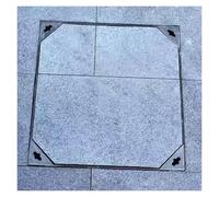 Couvercles de regards robustes de 450x450 à 1000x1000 mm, couvercles de bassins d'eaux usées carrés invisibles pour une utilisation extérieure, idéaux pour les autoroutes et les cours - Dura