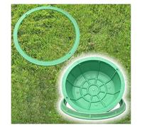 Couvercles de Regards Ronds Verts Invisibles 27,6 en résine pour Jardins communautaires, Parcs et pelouses extérieures ; couvercles de drains cachés pour Une Plantation de Gazon sans Joint.