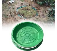 Couvercles de regards verts invisibles, Couvercle de trou d'homme en résine et cadre encastré carré invisible, charge de 300 kg, utilisation extérieure(Dia 39.3/100cm)
