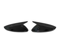 Couvercles de Rétroviseurs Extérieurs Pour Peugeot 208 2020-2023 Couvercle D'aile Boîtier De Porte Garniture Coque Autocollant Pour Rétroviseur Latéral Voiture(Gloss Black M Style)
