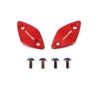 Couvercles de Rétroviseurs Vis en Aluminium CNC Pour ZXJC 500RR ZX Cache-rétroviseur De Moto Supports Base Rétroviseur À Commande Par Siège(Aa-6)