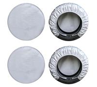 Couvercles de roue pour et remorque - Ensemble de protection pour pneus , bouclier anti-crack résistant intempéries | Protection solaire et hiver en plein air, paquet de 4 rayures pour