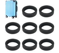 Couvercles de roues valises-8x protecteurs de bagages anti-bruit | Housses de voyage anti-scratch valise, chariot, chaise, housses de protection roulantes, compartiments et planchers, Eight Trumpets