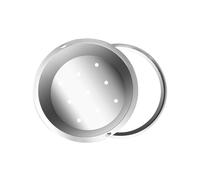 Couvercles de trou d'homme invisibles en acier inoxydable, couvercles et cadres for planter des fleurs dans les niches, d'égout métal encastrés(31.5in (80cm))