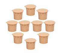 Couvercles de trous de clôture de sécurité pour piscine, 10 pièces de protection de prise de terre de terrasse, couvercles de trous de taille moyenne avec matériau plastique durable, plate-forme de