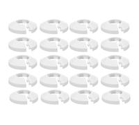 Couvercles de tuyaux de 16 mm - Manchons de tubes de radiateur blancs, lot de 20 colliers isolants et anti-poussière | Parfait pour le radiateur, la salle de bain, l'évier, la douche, les toi