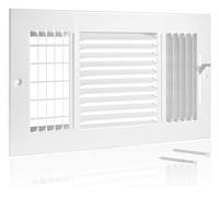 Couvercles de ventilation for murs, couvercles de briques d'aération for murs extérieurs, couvercle de ventilation en alliage d'aluminium à 3 voies, ventilation murale de plafond