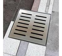 Couvercles de vidange en Acier Inoxydable, grilles d'égout durables | Solutions de drainage for cours, routes, garages et parcs(300x300x30mm)