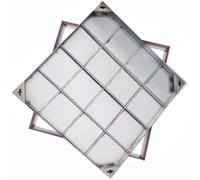 Couvercles de vidange en acier inoxydable haute performance 30-100 cm pour une utilisation en extérieur, parfaits pour les réservoirs d'eaux usées souterraines et les projets d'aménagement paysager.