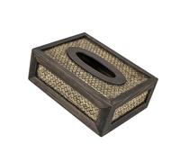 Couvercles décoratifs pour boîtes de mouchoirs Boîte de Rangement mouchoirs en Bambou, Artisanat Polyvalent, Portable Décoration intérieure esthétique(Trumpet)