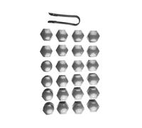 Couvercles d'écrous de pneus de roues de 22MM, 24 pièces, compatibles avec le capuchon de verrouillage Insignia, boulon gris, pièces Automobiles, accessoires, capuchon d'écrou de roue