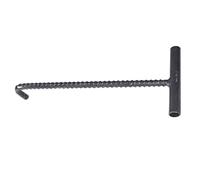 Couvercles d'égout Crowbar Vaults Cud Hook Tyle T Handle Handle Helhole Cover Pullers, Drain Rrera Grate Tulling Hook, Acier Lourn Duty Rekers pour Couvercle de gouttière/égout (10 mm, 35 cm /