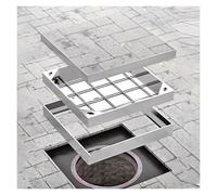 Couvercles encastrés robustes en acier inoxydable pour une utilisation en extérieur sur les terrasses, jardins, garages et autoroutes