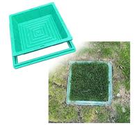 Couvercles et cadres de regard ronds/carrés en résine, couvercles de bassin d'égout invisibles for pelouse,couvercles de fosse septique for écoles et parcs verts(Square 100*100CM/39.4*39.4IN)