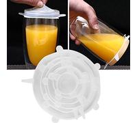 Couvercles Extensibles en Silicone, Couvercles en Silicone pour Le Stockage des Aliments, Couvercles de Bol en Silicone à Haute élasticité, Couvercle Alimentaire en Silicone