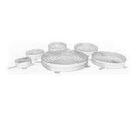 Couvercles extensibles silicone - HOBBY TECH - Lot 6 tailles - Hermétiques - Micro-ondes 230°C - Sans BPA