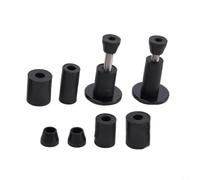 Couvercles Extrémité Guidon 22mm Installation pour Facile Couvercles | Alliage aluminium CNC, finition noire mate, léger et pour robuste, protège les extrémités du guidon