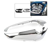 Couvercles latéraux ABS moto pour Harley Davidson, protecteur de carénages, plus récent VROD VRSC 2001-2023 chrome, noir brillant, 1 paire black