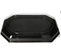 Couvercles Papstar pour assiettes de service 54 x 35 x 6,3cm transparent 10 pièces