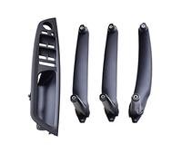 Couvercles Poignées Intérieures Pour E70 Pour E71 Pour E72 Pour X5 Pour X6 2007-2014 Couvercle De Garniture De Traction De Panneau Intérieur De Poignée De Porte Intérieure De Voiture(Black-4Pcs-RHD)