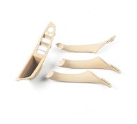 Couvercles Poignées Intérieures Pour La Série 5 Pour F10 Pour F11 Panneau De Poignée De Porte Intérieure De Voiture Garniture De Traction Conduite À Gauche LHD(4 Pcs Beige yellow)