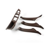 Couvercles Poignées Intérieures Pour La Série 5 Pour F10 Pour F11 Panneau De Poignée De Porte Intérieure De Voiture Garniture De Traction Conduite À Gauche LHD(4 Pcs Reddish brown)