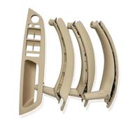 Couvercles Poignées Intérieures Pour X5 Pour X6 E70 E71 E72 (2007-2014) Ensemble Complet Poignées Porte Intérieures Avec Revêtement En Cuir(Beige)