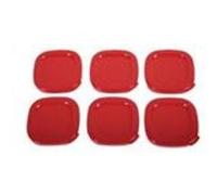 SEB Couvercles pour yaourtière SS-1530000653 – Lot de 6 rouge
