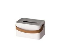 Couvercles pour boîtes de mouchoirs Boîte de tissu portable simple, séjour haut de gamme Restaurant, table basse de luxe légère, boîte à tiroirs, boîte de papier à roulettes d'hôtel créatif(White A)