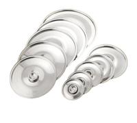 Couvercles Pour Marmites Couvercle de casserole rond en acier inoxydable épais de 10 à 24 cm, couvercle de casserole de remplacement universel for aliments de cuisine, fournitures de cuisine(24cm)