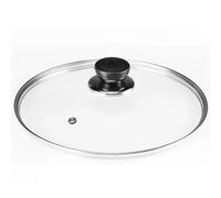 Couvercles Pour Marmites Couvercle universel for casserole, poêle à frire en verre trempé, couvercle rond en acier inoxydable for wok, accessoires de cuisine(Diamerter 18cm)