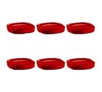 Couvercles pour Pots Yaourt rouge Multi délices MOULINEX - Lot de 6