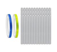 Couvercles Réfléchissants pour Rayons - 36 Pièces Étanches Haute Visibilité Sécurité | Tube Réflecteur pour Rayons de Roue de Vélo,Pour Vélo Route Cyclisme Extérieur Voyage Aventure Poussette Fauteuil