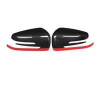 Couvercles rétroviseurs Pour Mercedes Benz CE CLA GLA GLK Classe W176 W117 W204 W212 X156 X204 Rétroviseur Revêtement D'habillage Voiture Côté Aile Miroir Casquettes(Red)